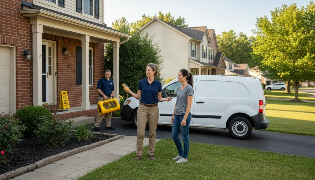 Residential water damage restoration in Hurley, NM